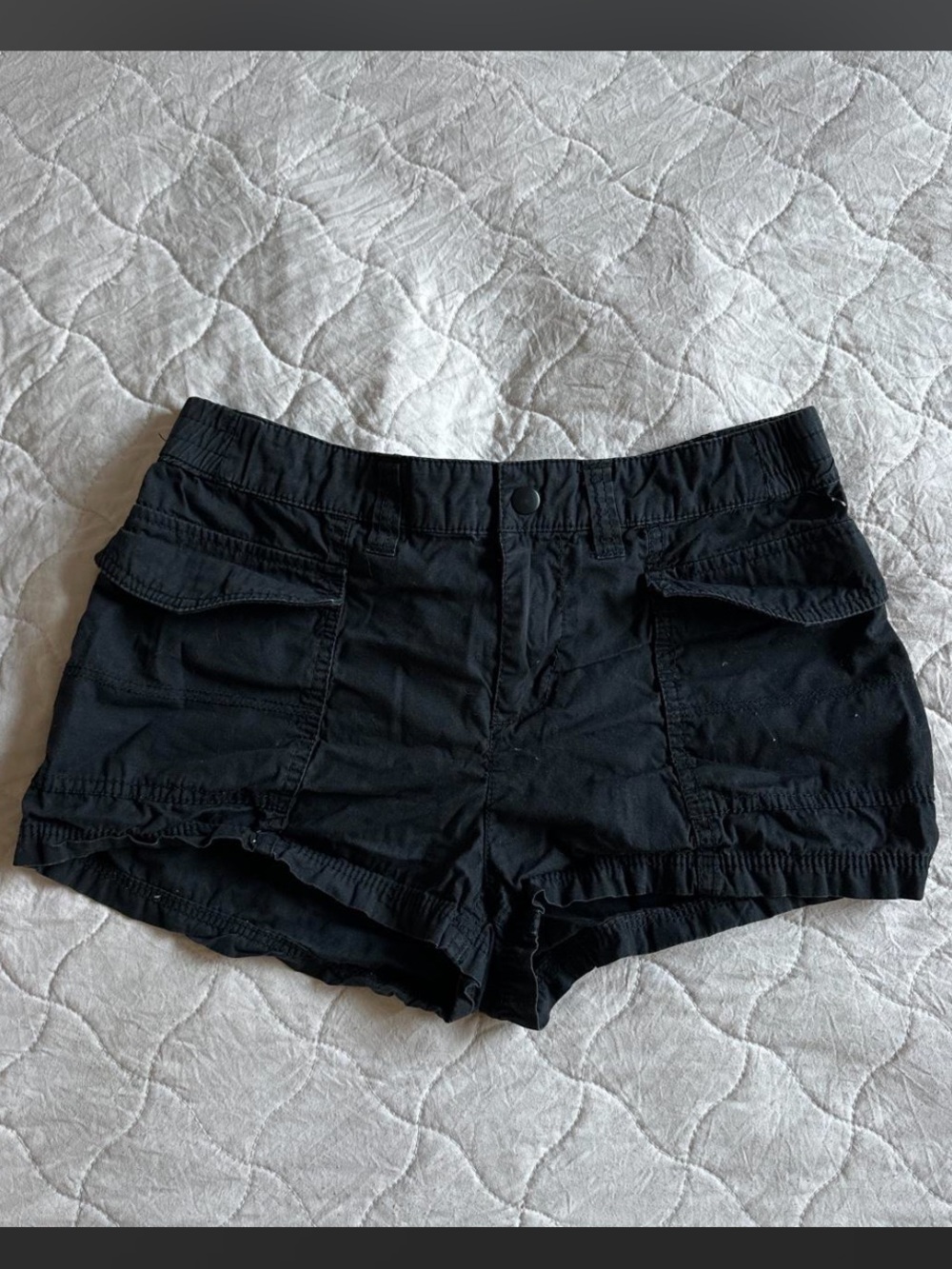 Black Women's Casual Utility Shorts